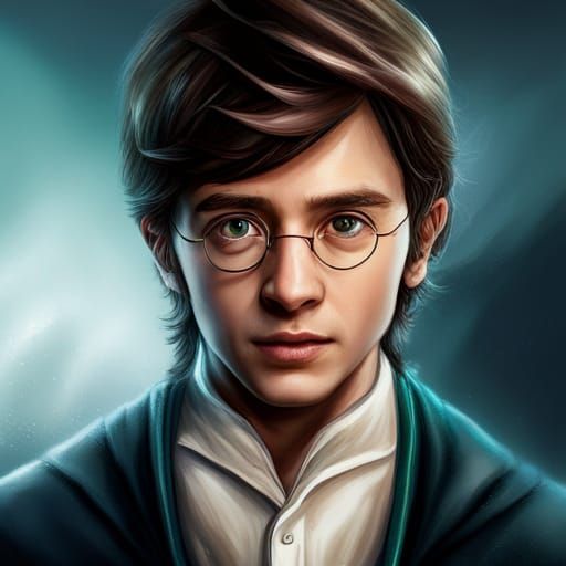 Hyperrealistic Harry Potter Casting Spell: Splash Art