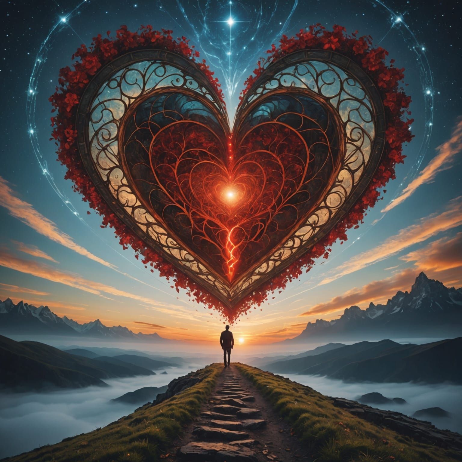 Metaphysical Heart Leading the Way