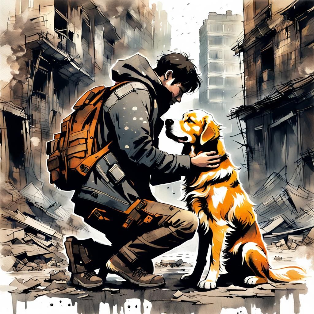 Man Finds Solace in Post-Apocalyptic London