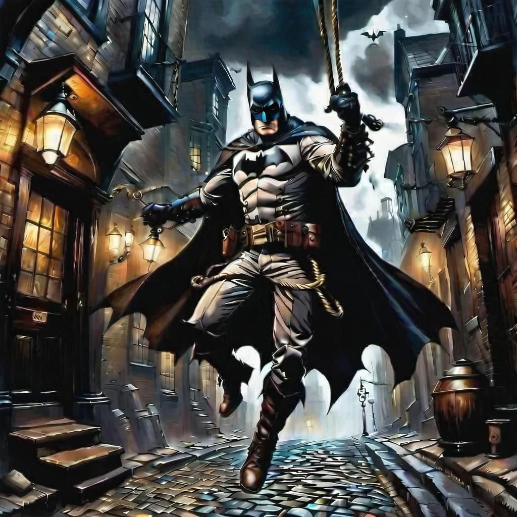 Steampunk Batman Descends into Gloomy Gotham