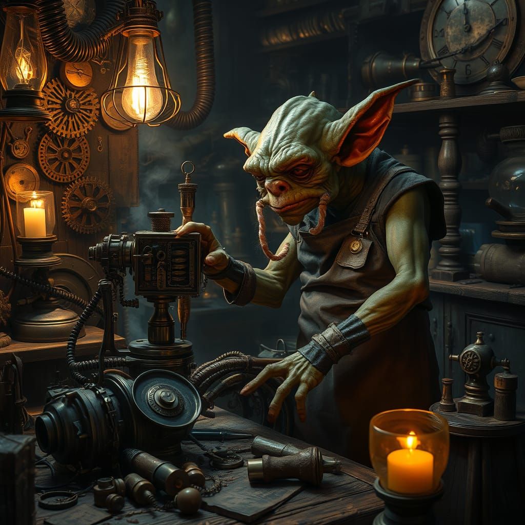 Goblin Artificer's Steampunk Workshop