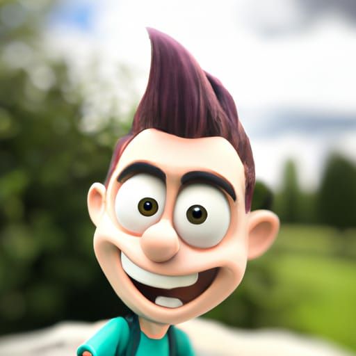 Realistic Selfie of Jimmy Neutron with iPhone