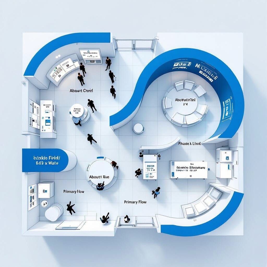 Architectural Floor Plan of Exhibition Space