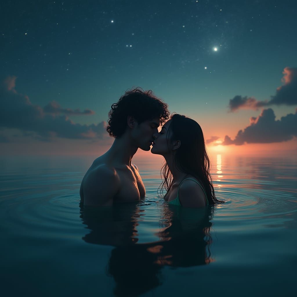 Romantic Evening Under Starry Waters