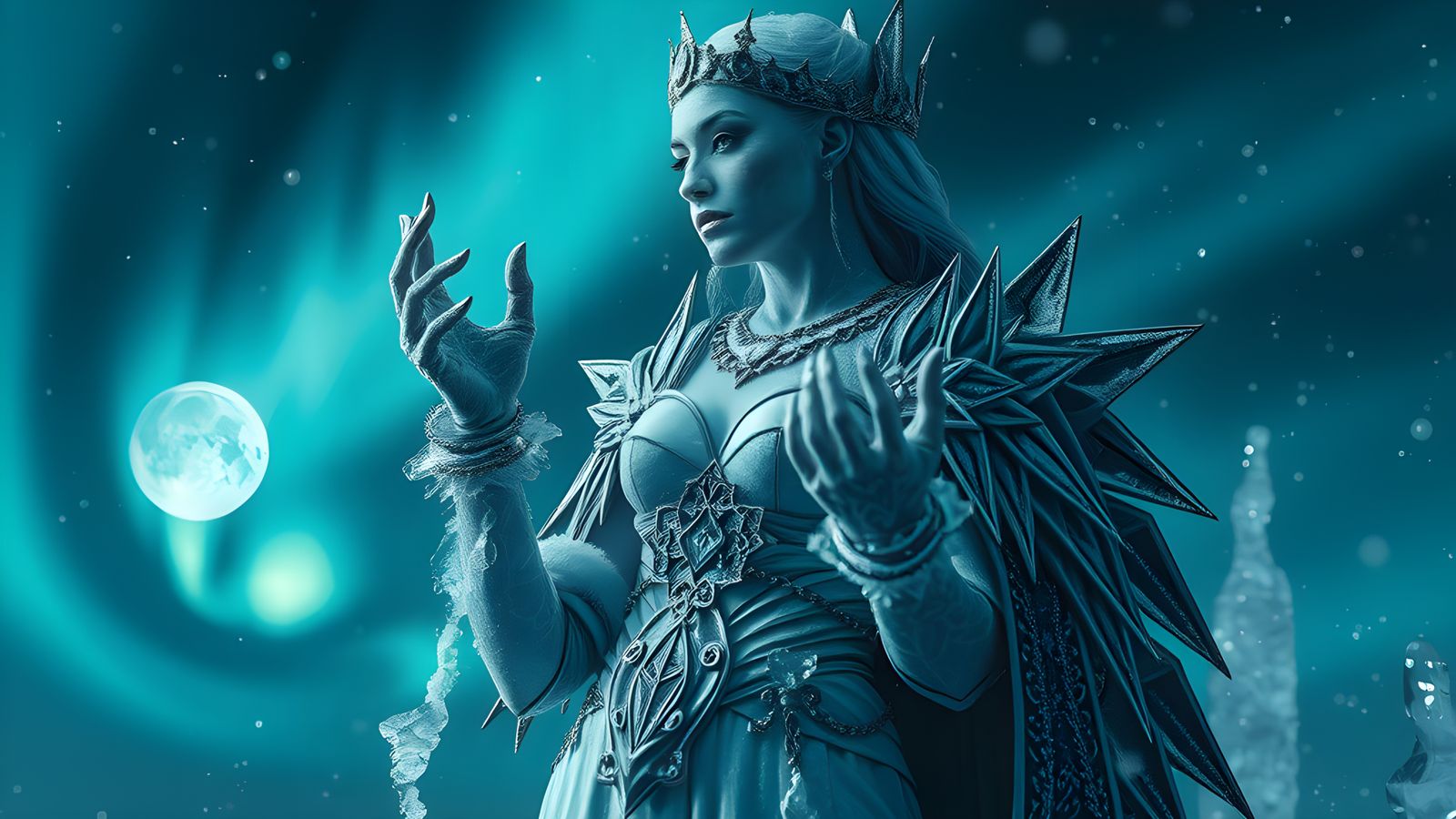 Mystical Ice Witch: Queen of the Night in HDR
