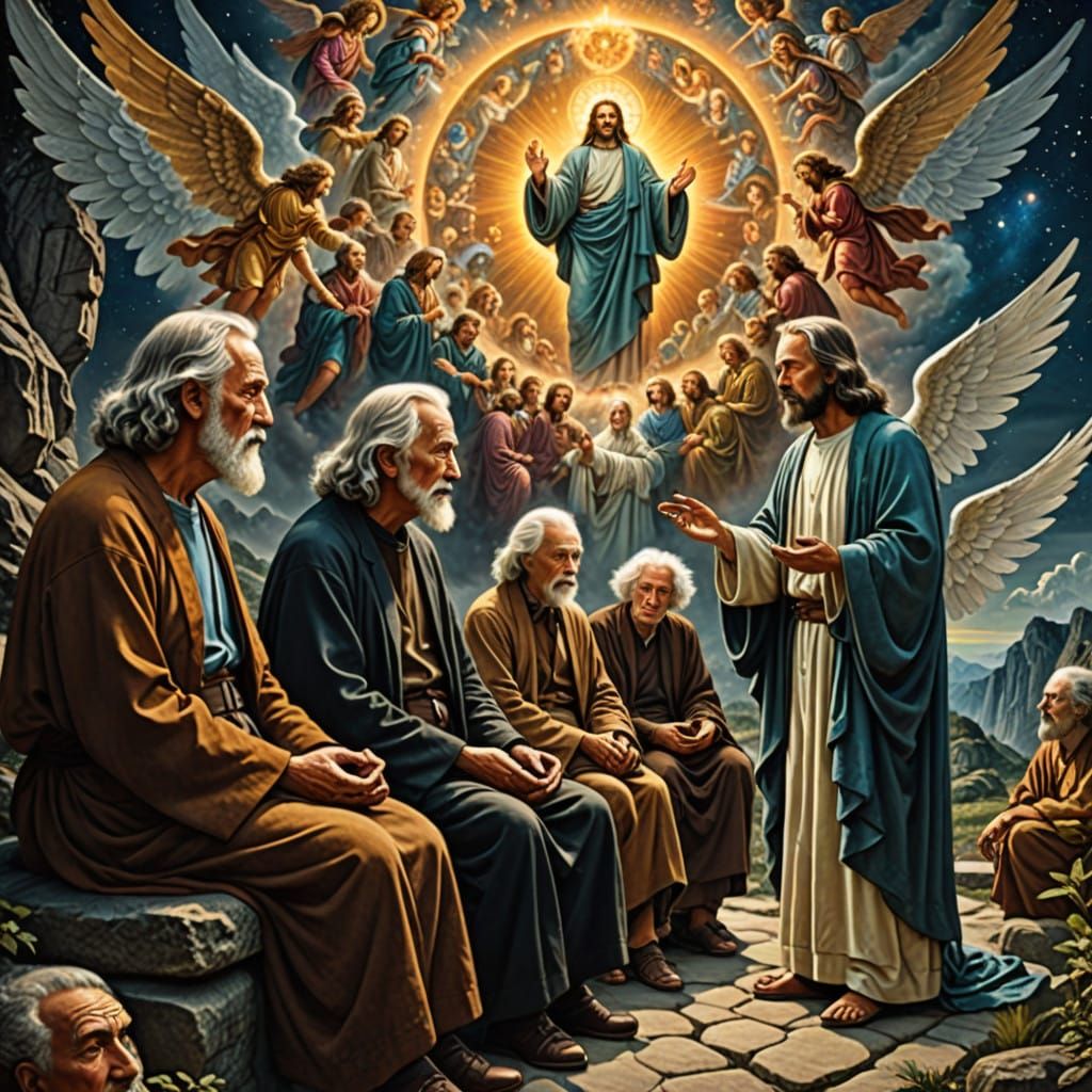 Philosophers and Sages Engage Angels in a Profound Discussio...