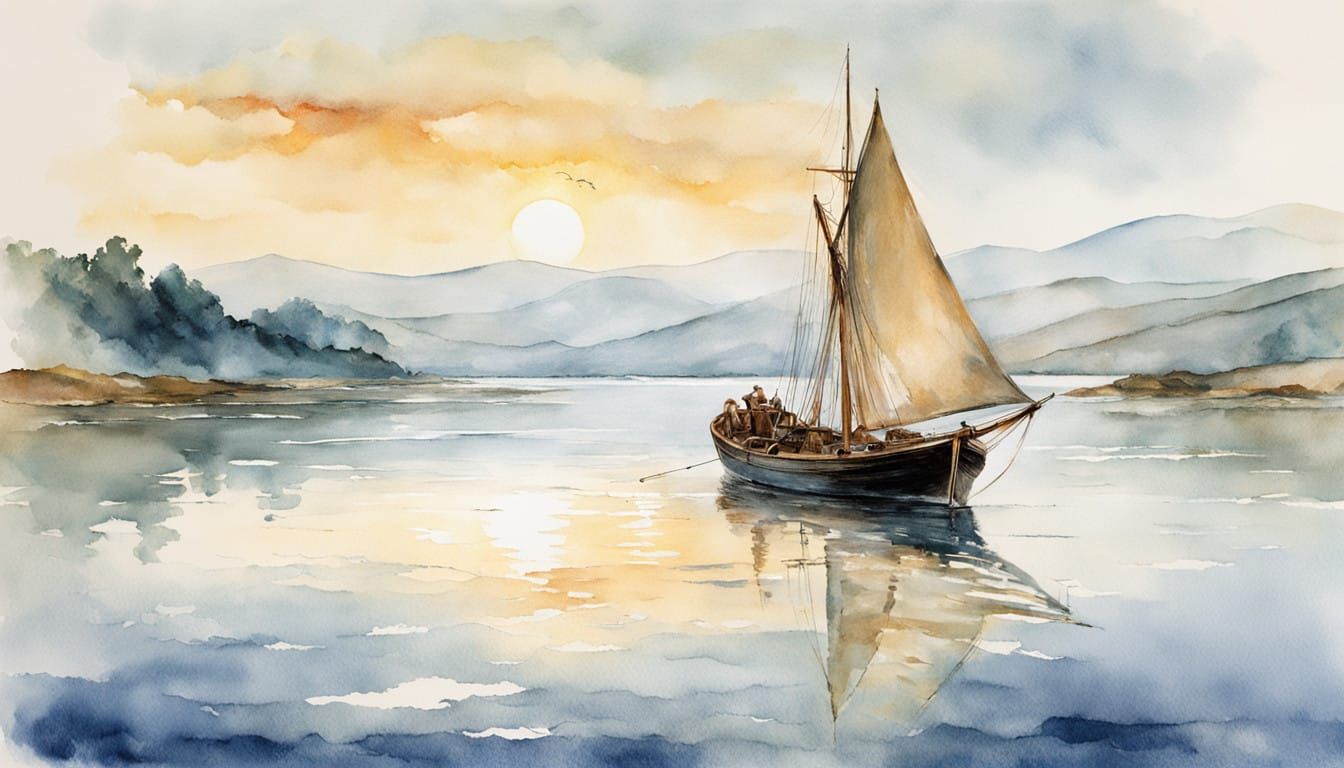 Solitary Fishing Boat