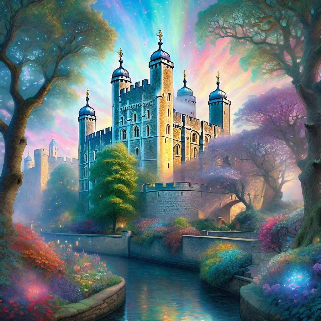 Tower of London: Ethereal Fantasy Illustration