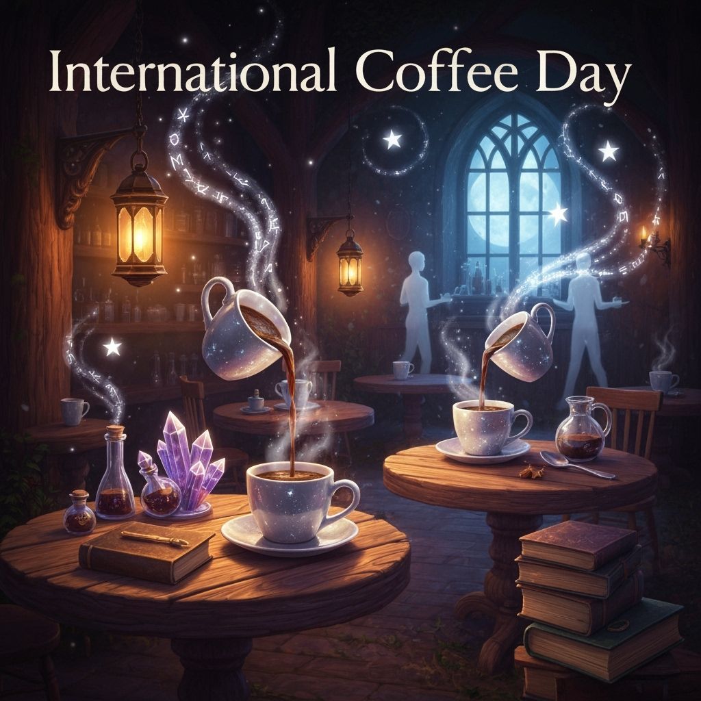 Magical Coffeehouse Illustration for International Coffee Da...