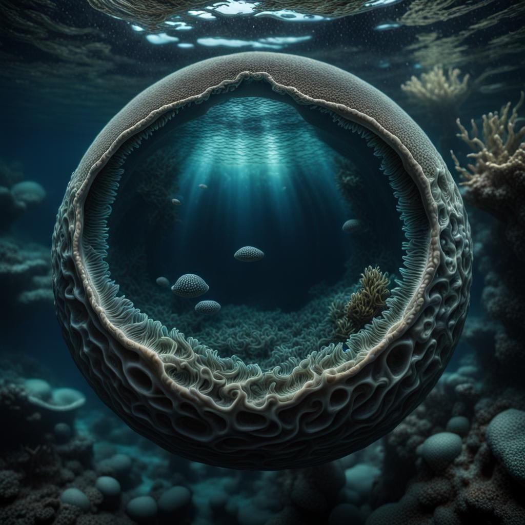 Dark Ovum: Underwater Fantasy in Hyperrealism