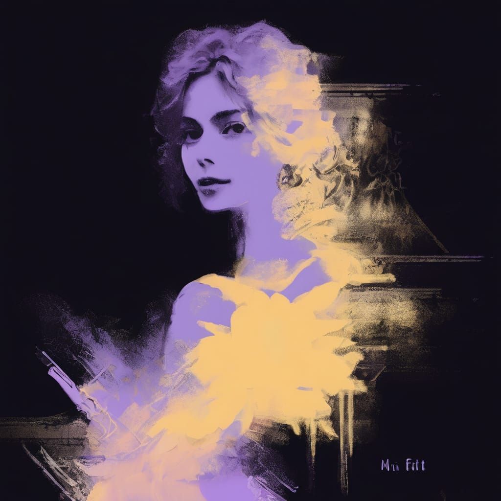 Anime Style Portrait with Energetic Brushstrokes