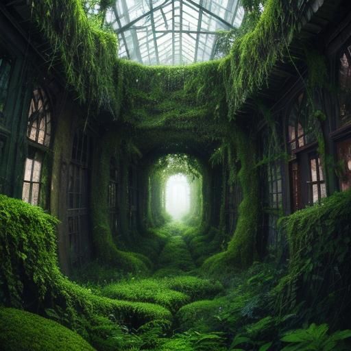 Abandoned Metropolis Reclaimed by Nature