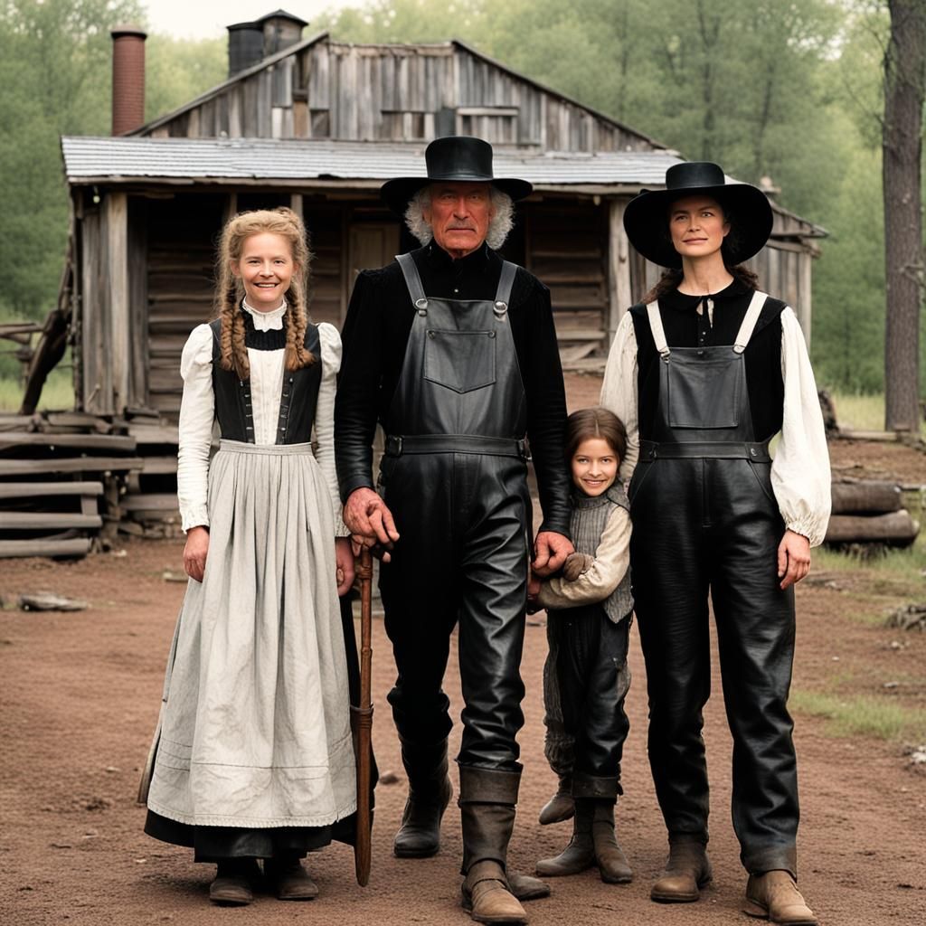 Pinhead as Pa Ingalls in Gothic Horror Scene