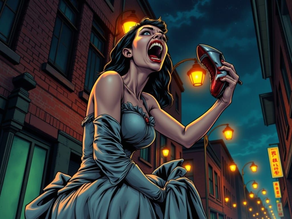 Cinderella's Bloody Revenge: A Graphic Novel Scene