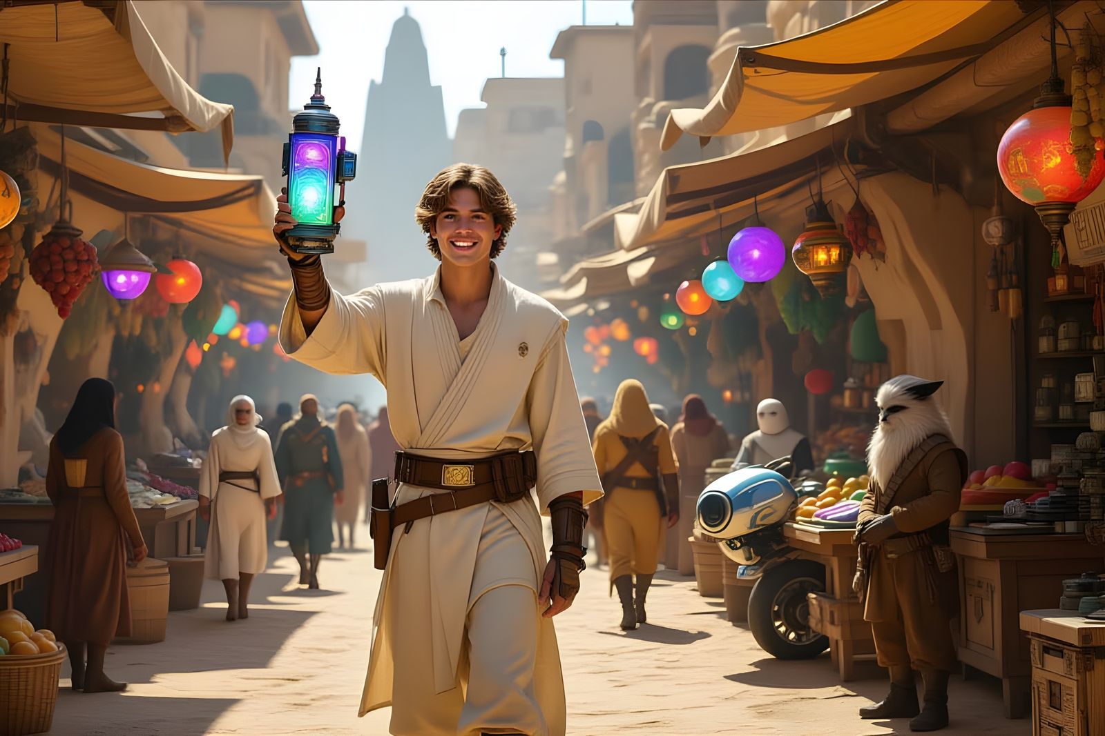 Steampunk Gadget in Mos Eisley Alien Market