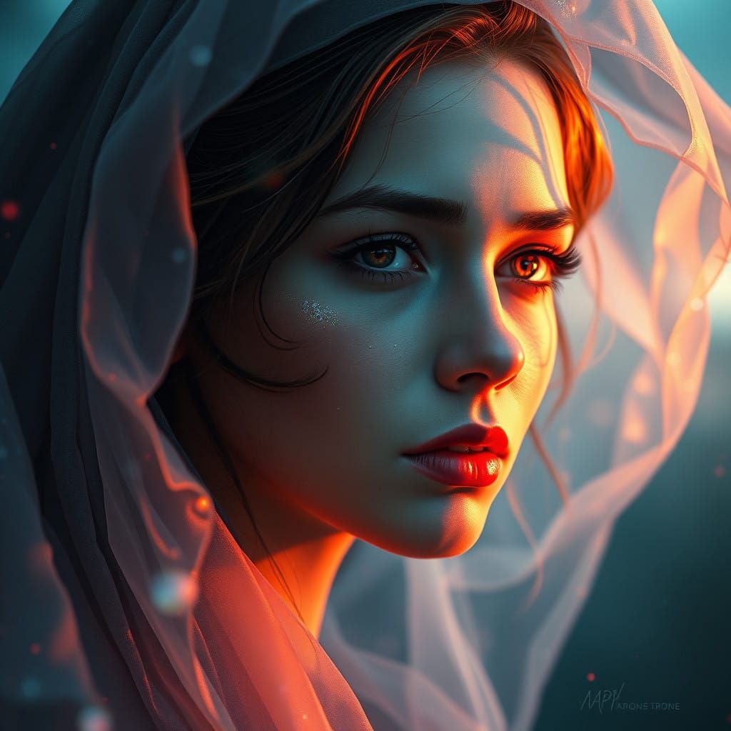 Mystical Goddess Captivates with Ethereal Gaze