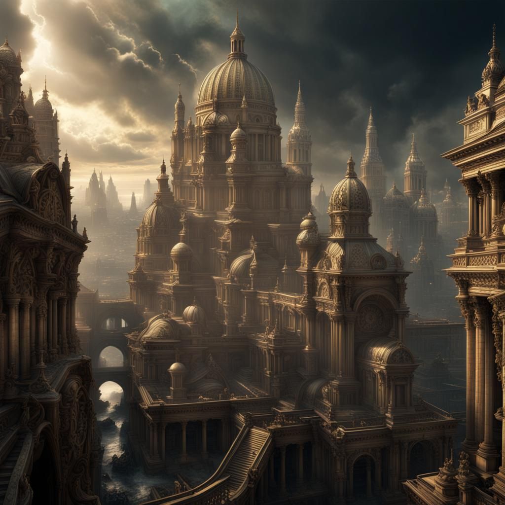The Seven Capital Sins: Digital Matte Painting