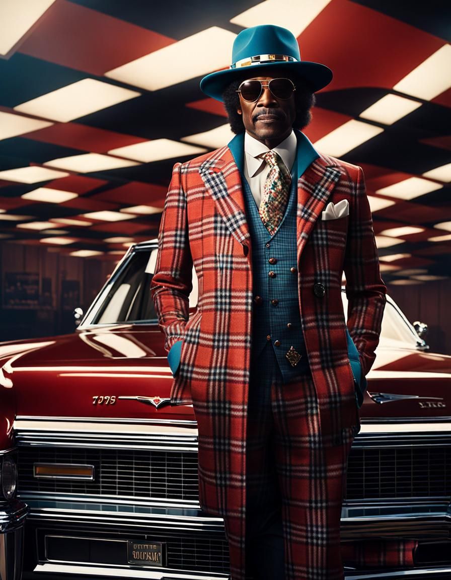 Plaid Suit and Car Concept Art