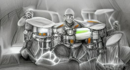 AI Generated Image of a Drummer