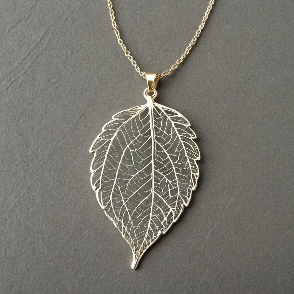 Exquisite Skeleton Leaf Filigree Jewelry Design