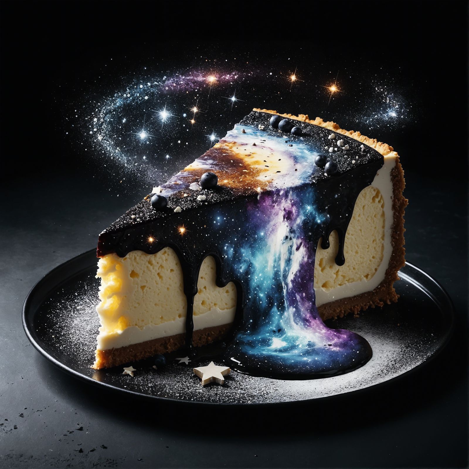 Cosmic Cheesecake: A Beautiful Digital Art Creation