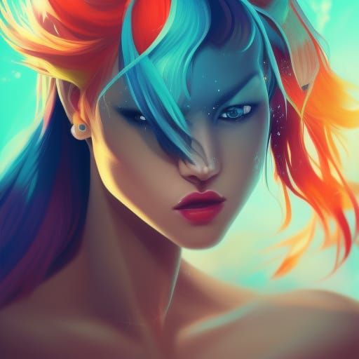 Hyperrealistic Portrait with Dramatic Lighting