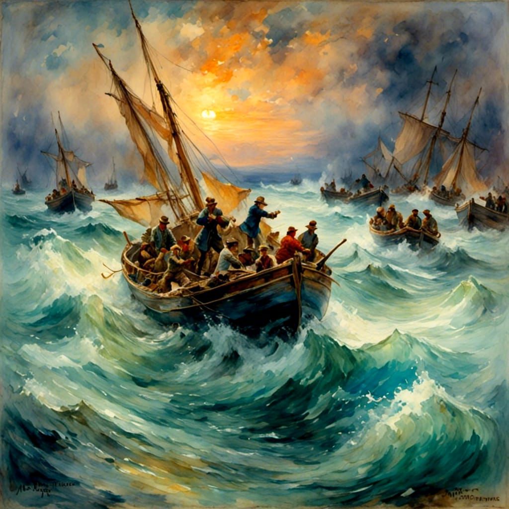 boat in storm