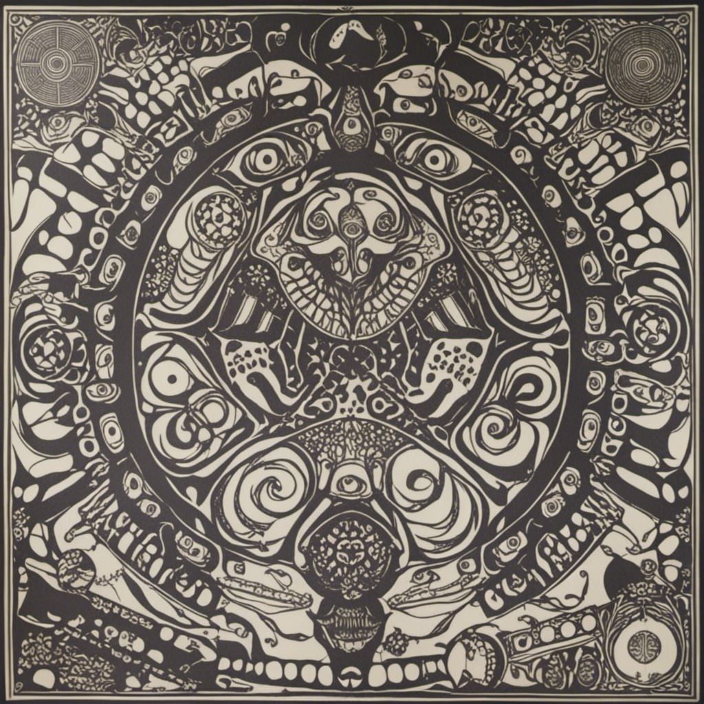 Surreal Drifter in Art Nouveau Style