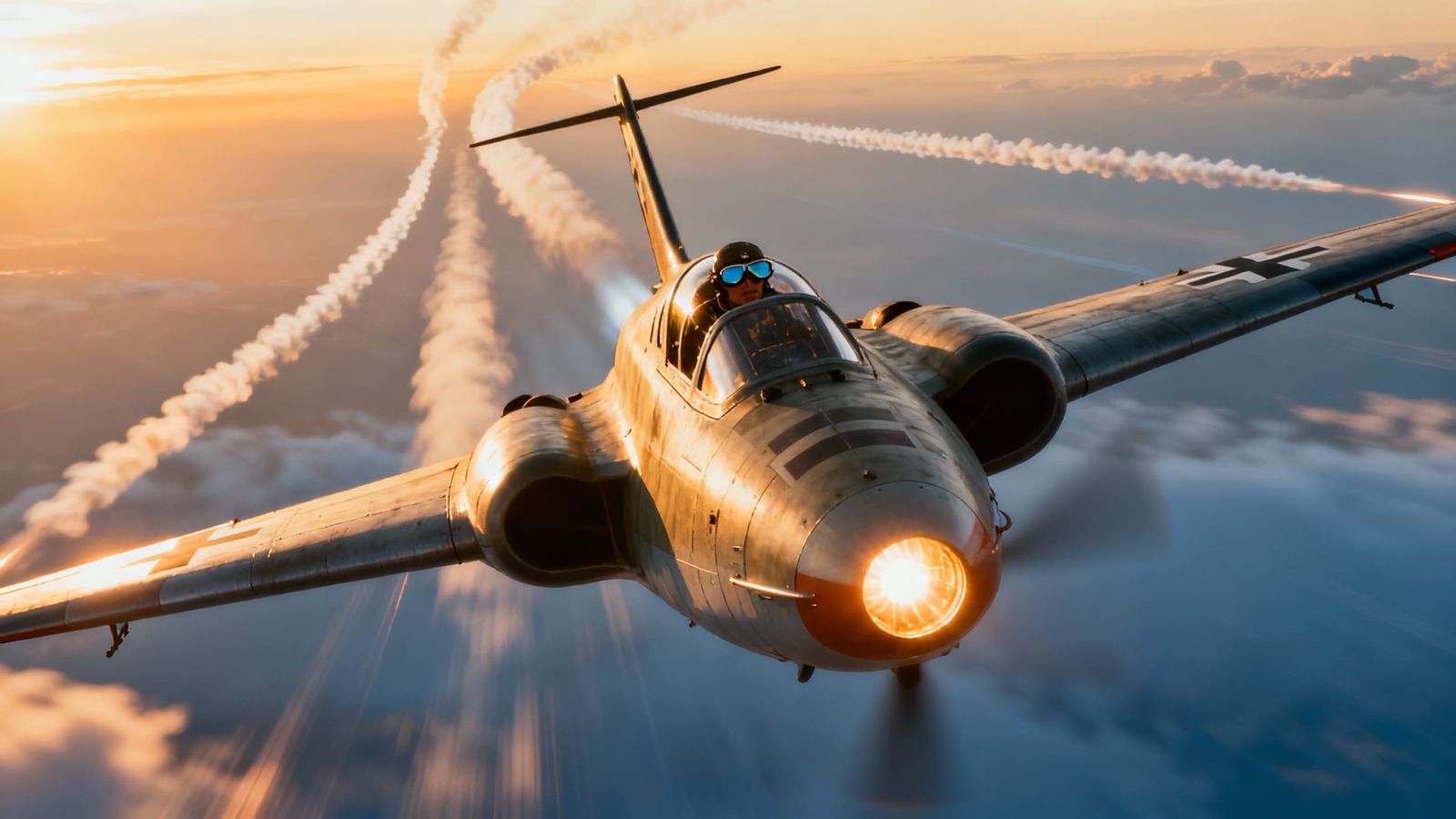 Messerschmitt Me 163 A V4 Sets Airspeed Record