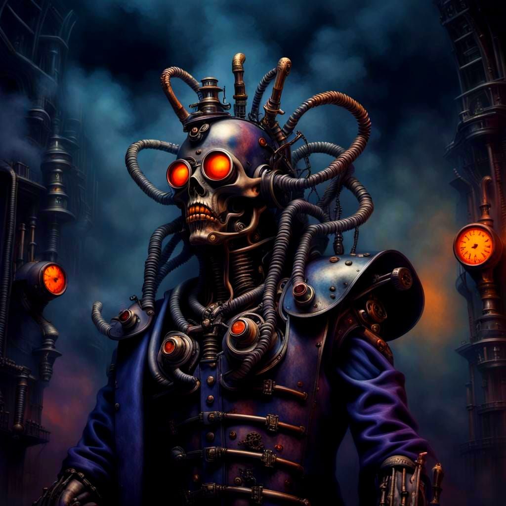 Horrific Steampunk Cenobites in a Dark Masterpiece