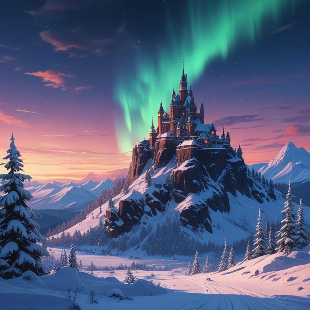 Surreal Winter Kingdom Radiates with Celestial Light