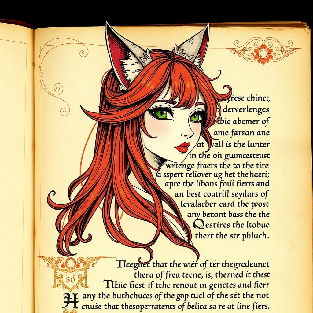 Old illuminated manuscript on vellum