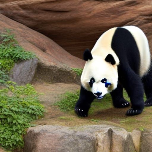 Gentle Panda Portrait