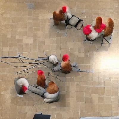 Chickens Plotting Escape: A Bird Brainstorm