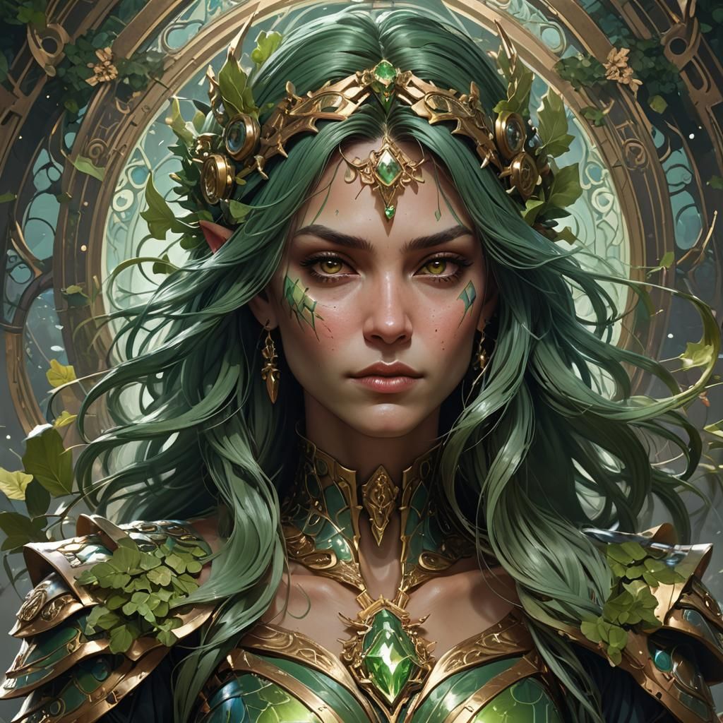 Detailed Portrait of Guldan in Concept Art Style