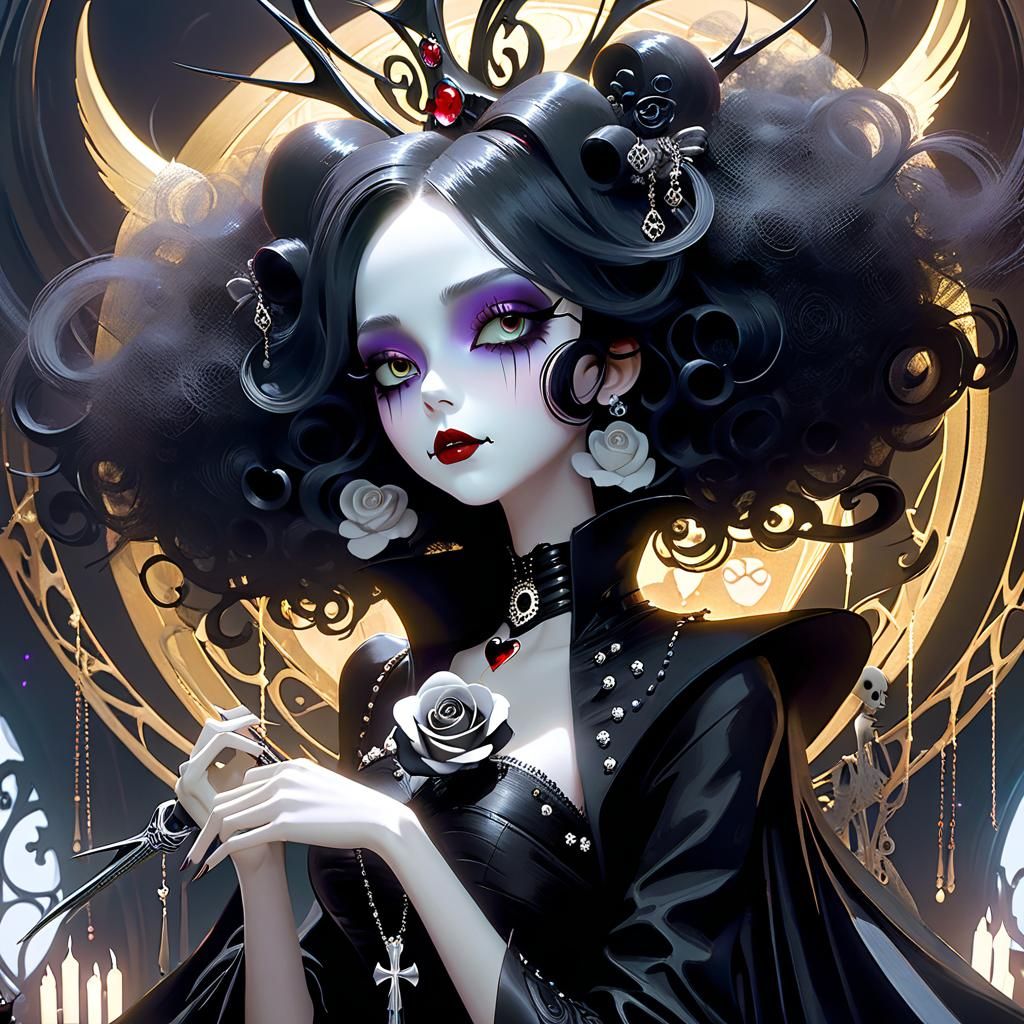 Gothic Heart Wish: Dark Fantasy Art