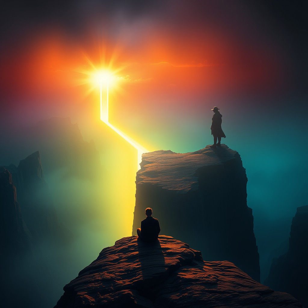 Ethereal Bridge: Transformation Through Pain and Wisdom