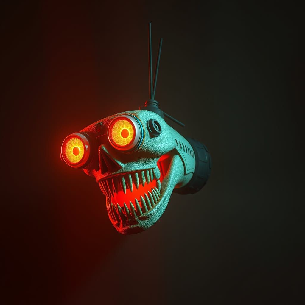 Hunter S. Thompson's Cosmic Encounter in a Futuristic Landsc...