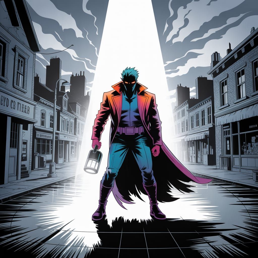 The Color Thief: Supervillain in Graphic Novel Style