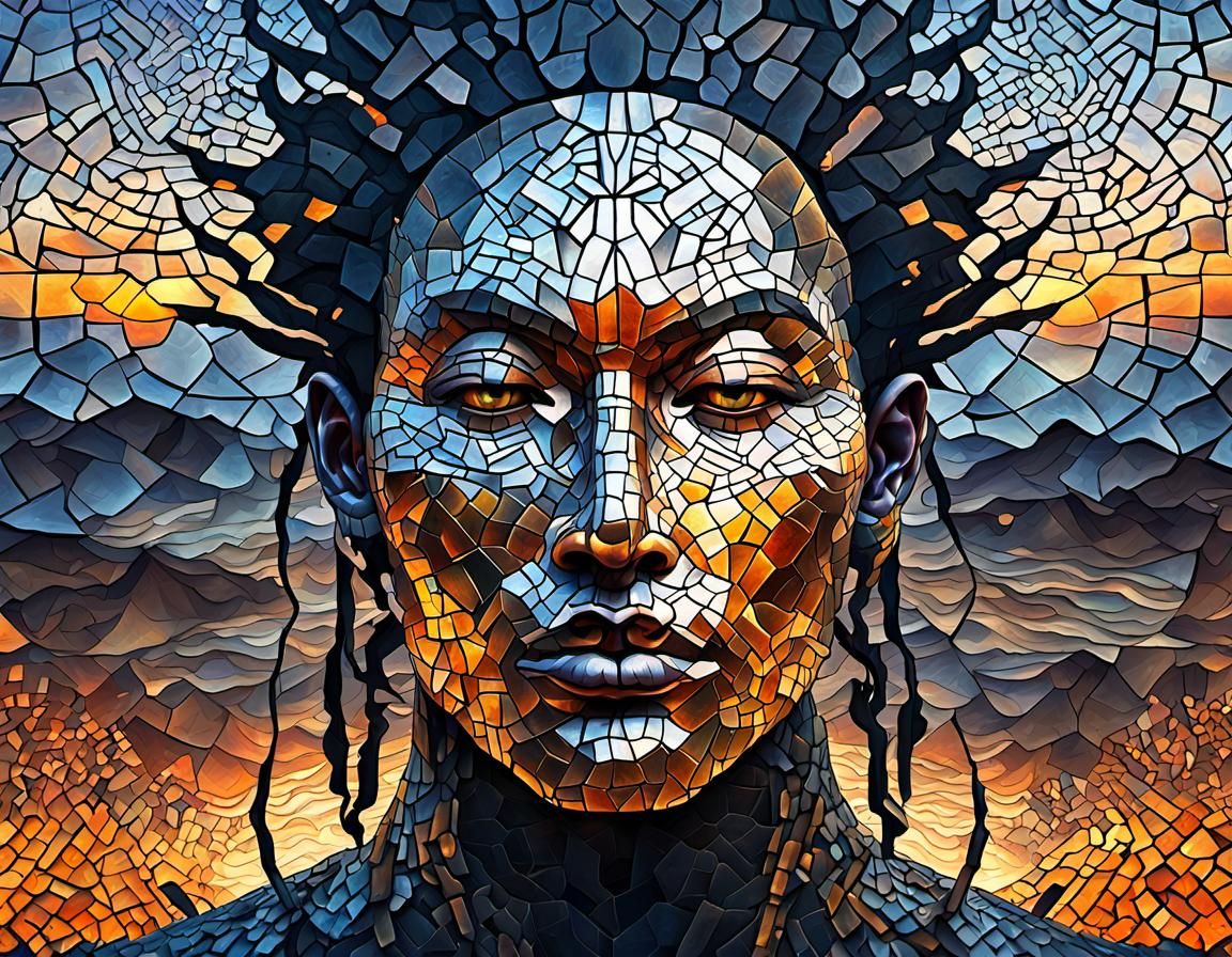 The mosaic woman.