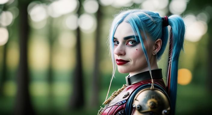 Steampunk Harley Quinn Fairy Knight Photography