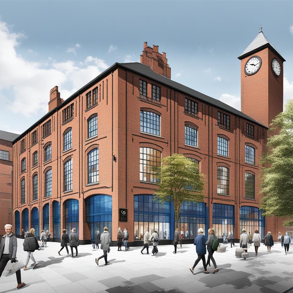 Worsley Mill Refurbished: Modern Extension Concept Art