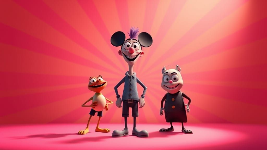 Funny Character in Pixar Style 3D Art