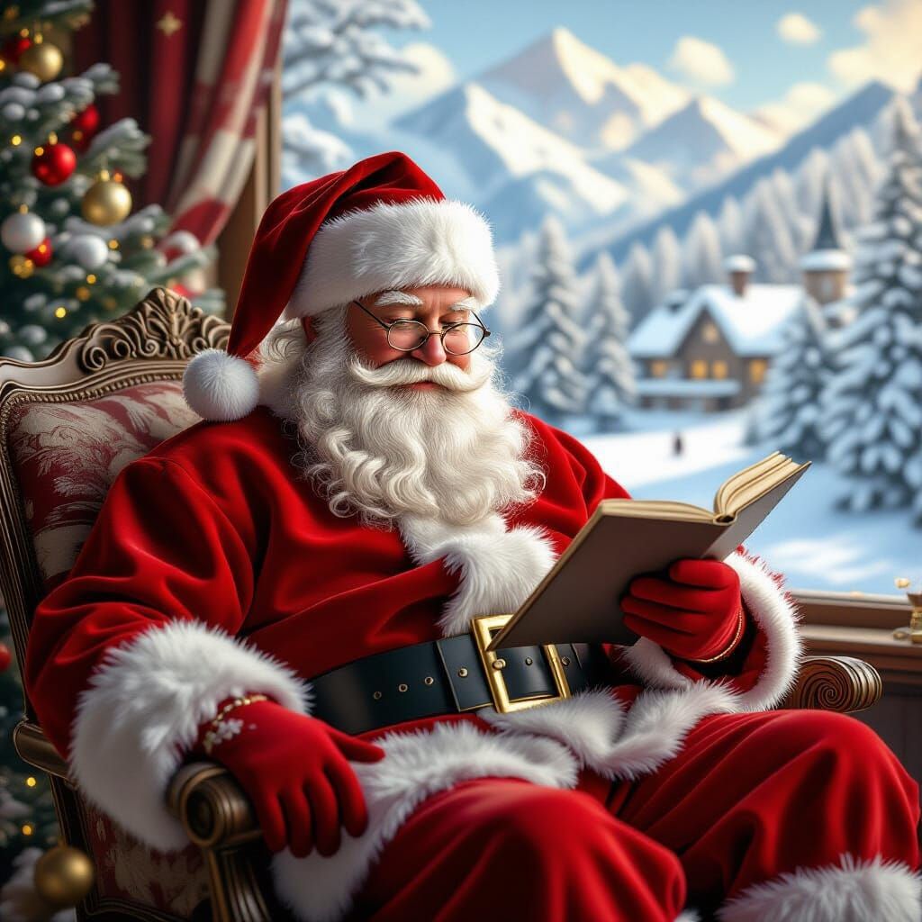 Santa's Peaceful Holiday: Family, Hobbies, and New Elves