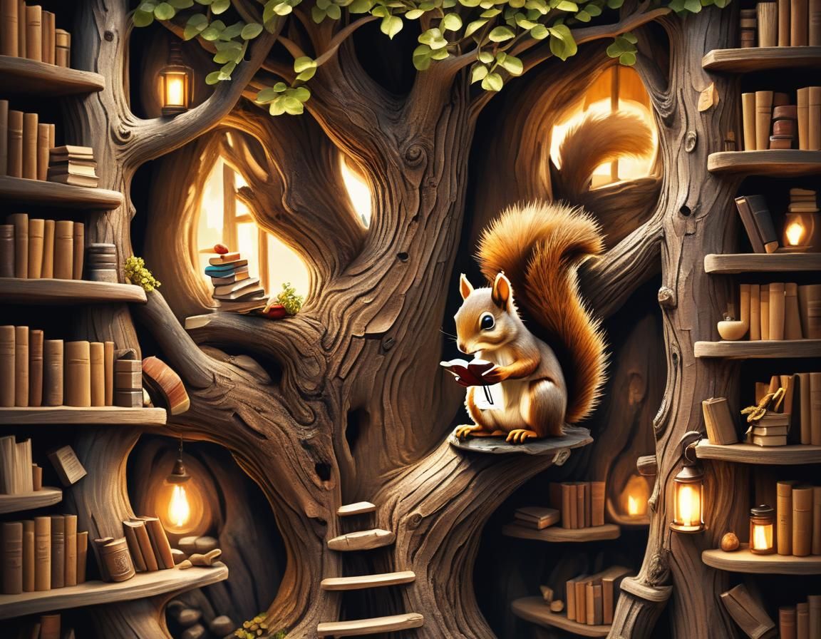 Wisdom Passed on from Squirrel to Squirrel