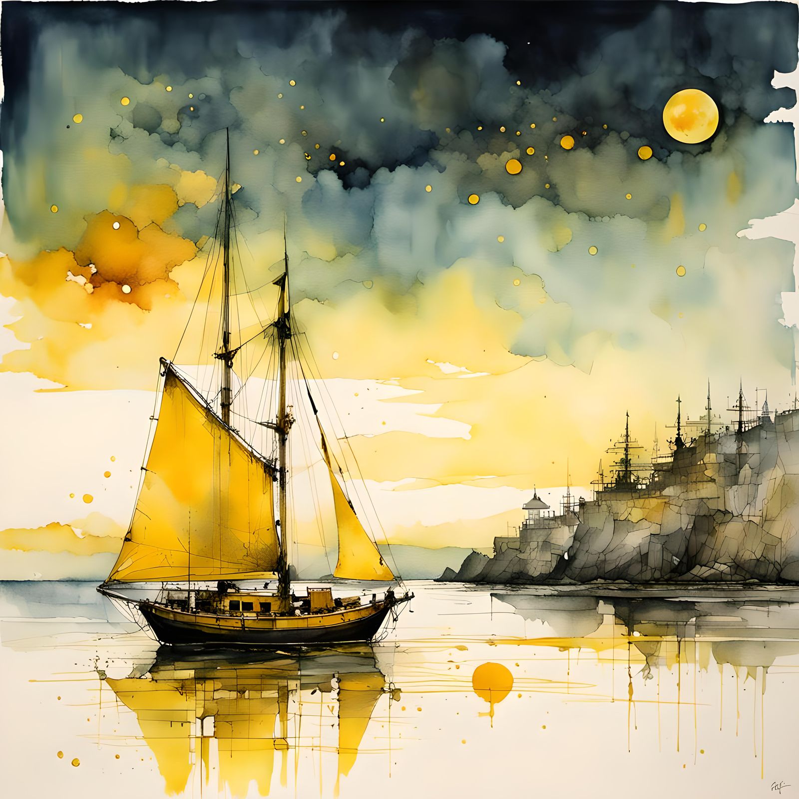 SUMMER EVENING ON THE BEACH