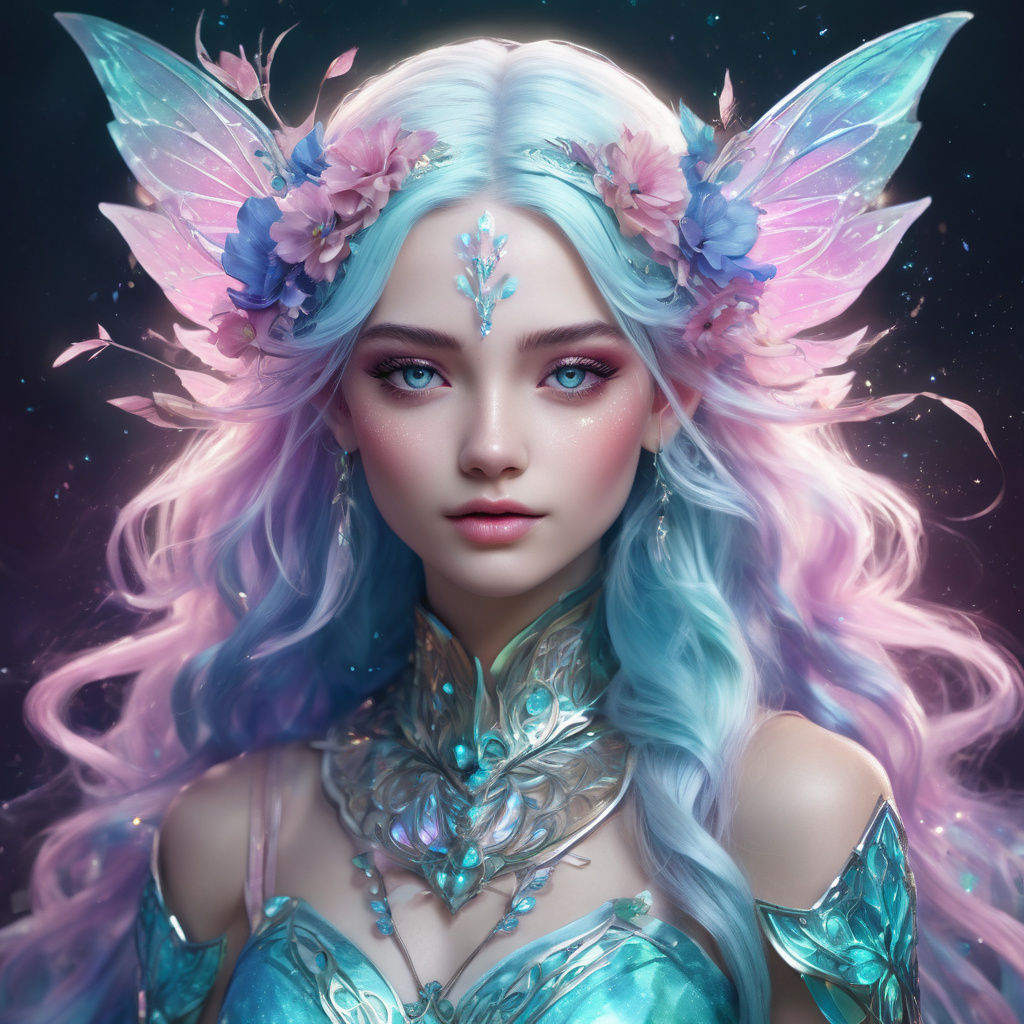 Radiant Fairy Warrior in Anime Realism
