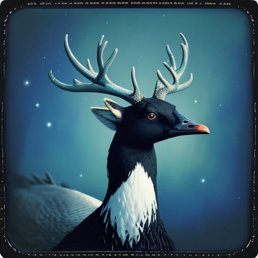 Surreal Surrealist Polaroid Masterpiece with Black Swan and ...