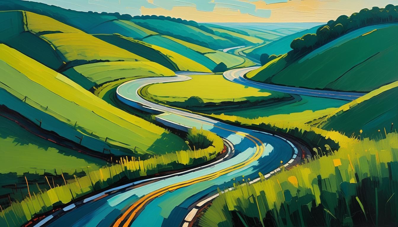 Pennsylvania Countryside: Acrylic Landscape Painting