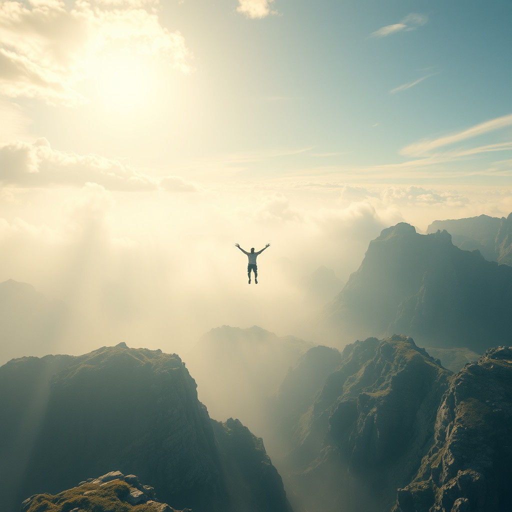 Surreal Descent Through Endless Soft Layers